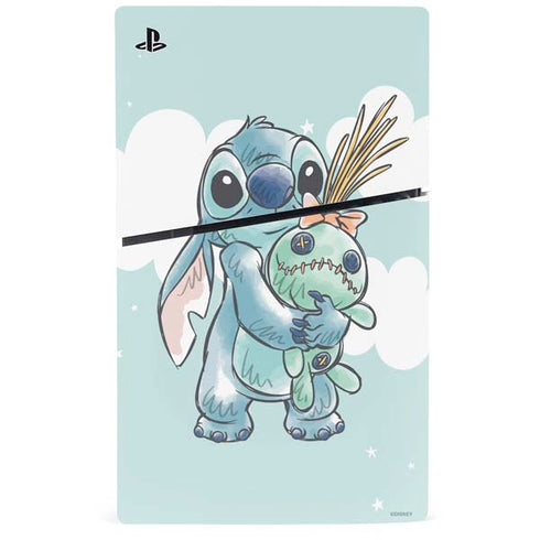 Disney Lilo and Stitch Stitch and Scrump PS5 Slim Digital Edition Console Skin